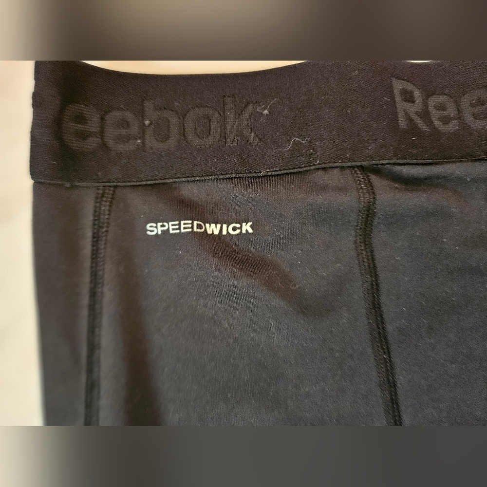 Reebok Mens Black Compression Speedwick Workout Tights Size Large - Picture 15 of 15